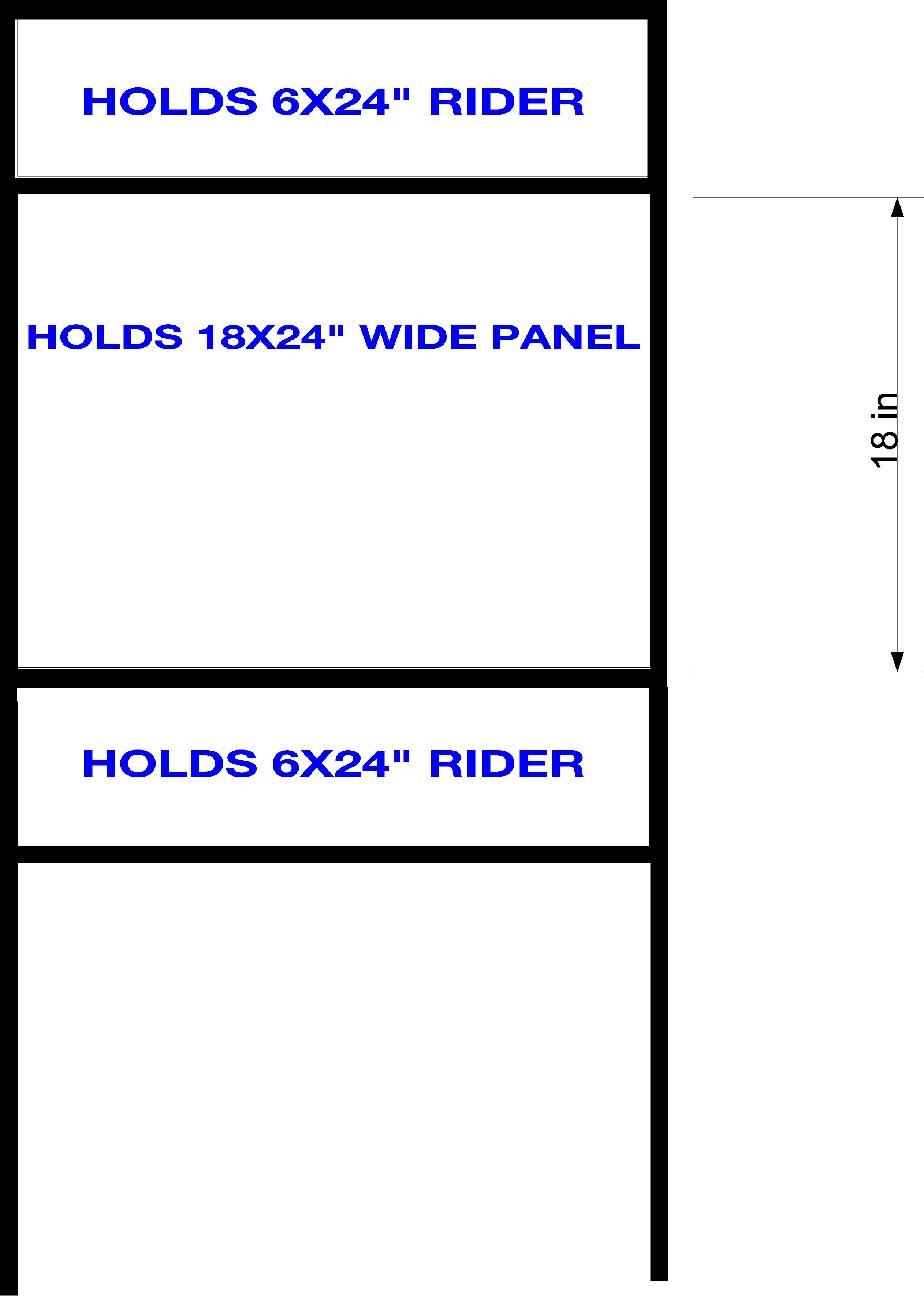 18x24doubleriderframe1 Stengel Signs